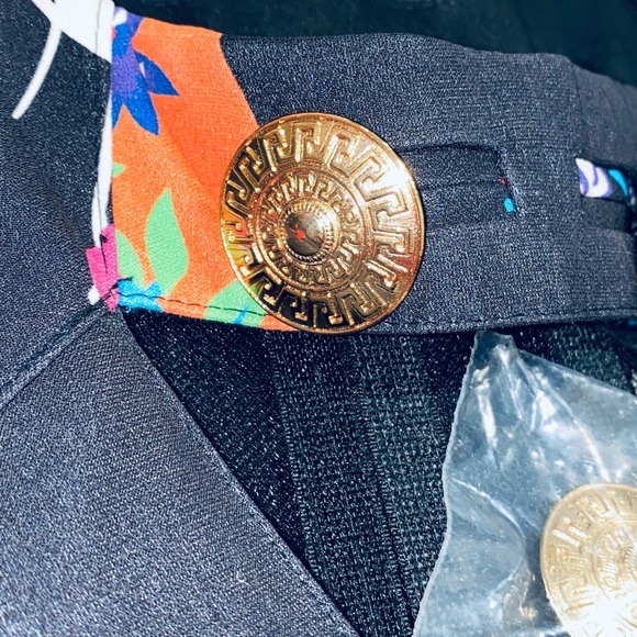 Iconic Versace for H&M Womens US 2 Floral Silk Corset Top Cut Out Back Rare NEW - Picture 14 of 15